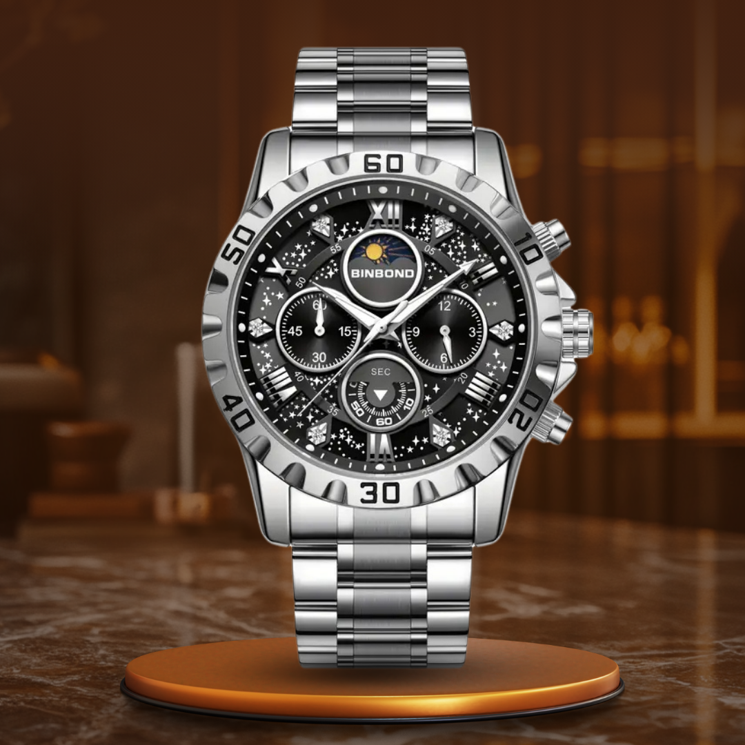 Luxury Chronograph Watch with Metal Bracelet™ - Olsen & Olsen