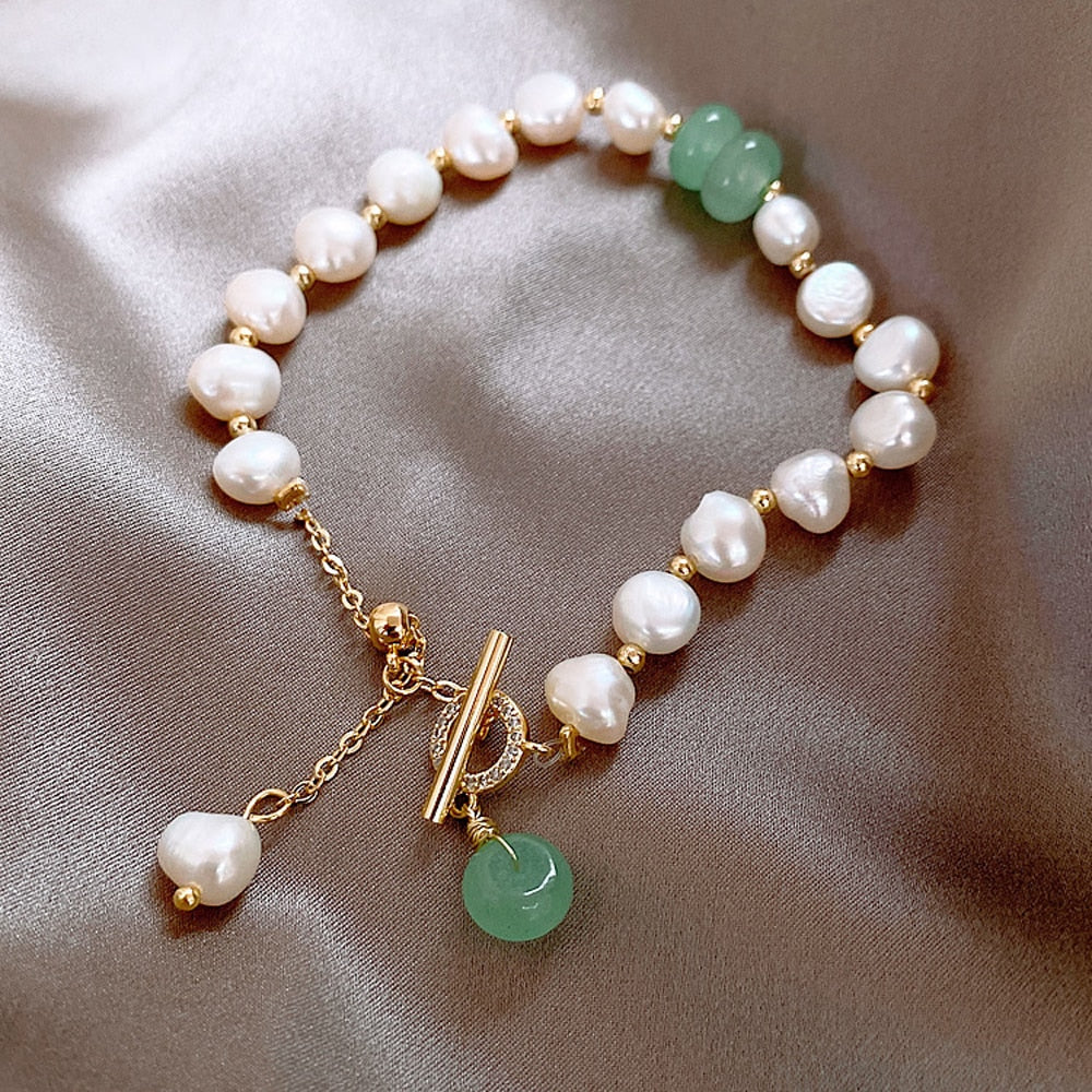 Aveline™ | Luxurious Adventure Bracelet with Natural Sea Pearls 