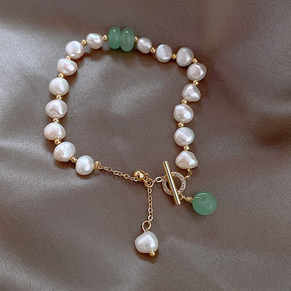 Aveline™ | Luxurious Adventure Bracelet with Natural Sea Pearls 