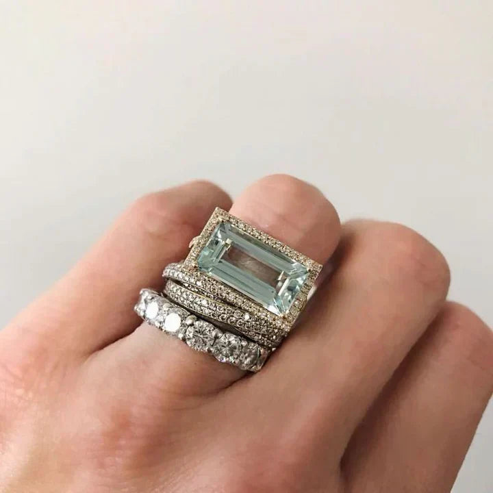 Vintage Silver and Turquoise Ring 