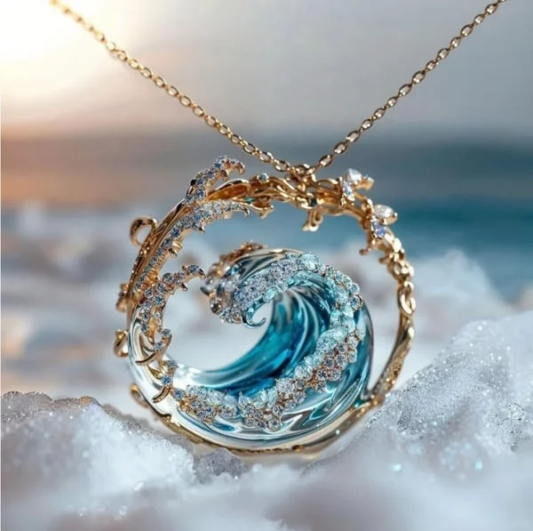 Aqua™ | Elegant Sea Oaths Necklace – Celebrate your love for the ocean 