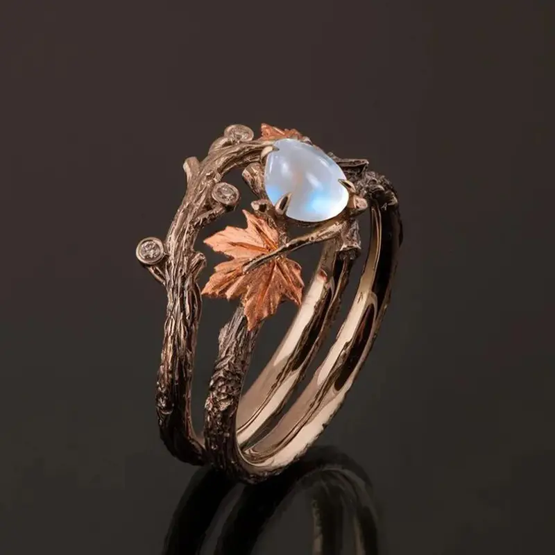 Natural Moonstone Ring 