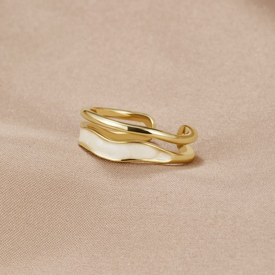 Sahara Gold Layered Ring 